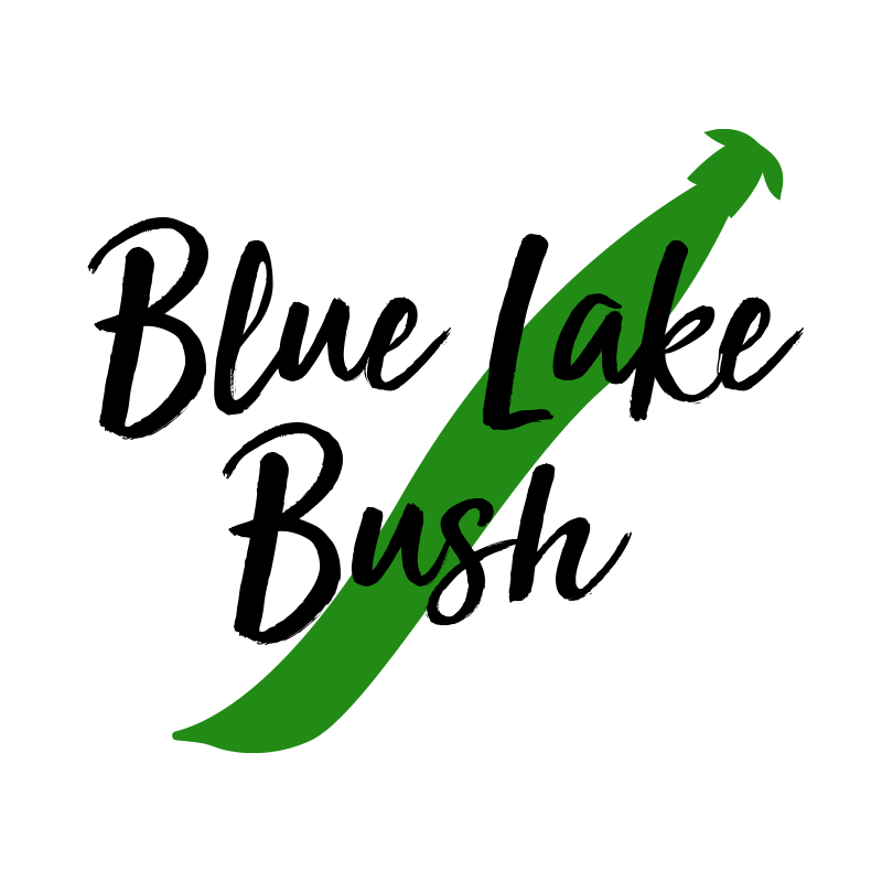 A simple outline of a Blue Lake Bush bean.