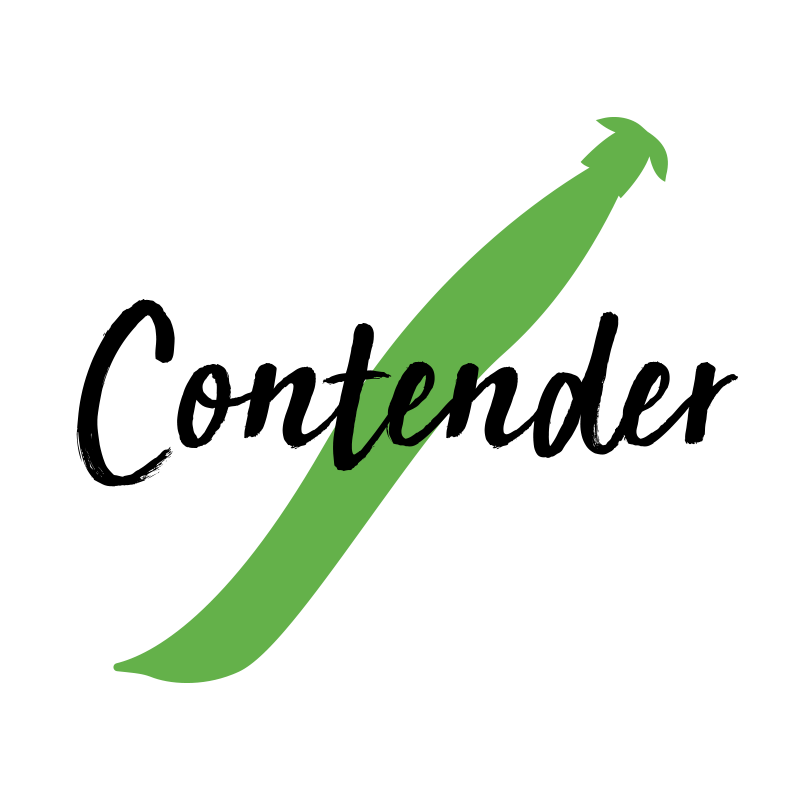 A simple outline of a Contender bean.