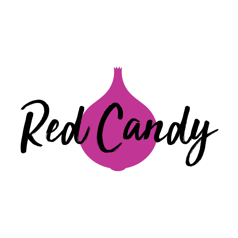 A simple outline of a Red Candy onion.